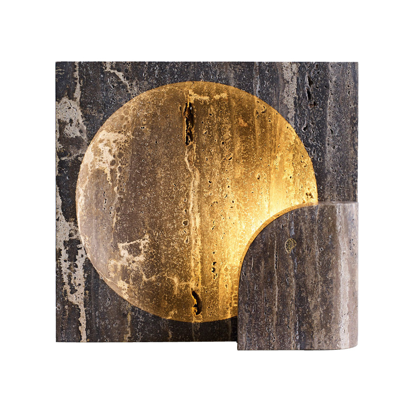 Настольная лампа Block Sconce - Stone Серый Настольная лампа Block Sconce - Stone Серый в Челябинске | Loft Concept