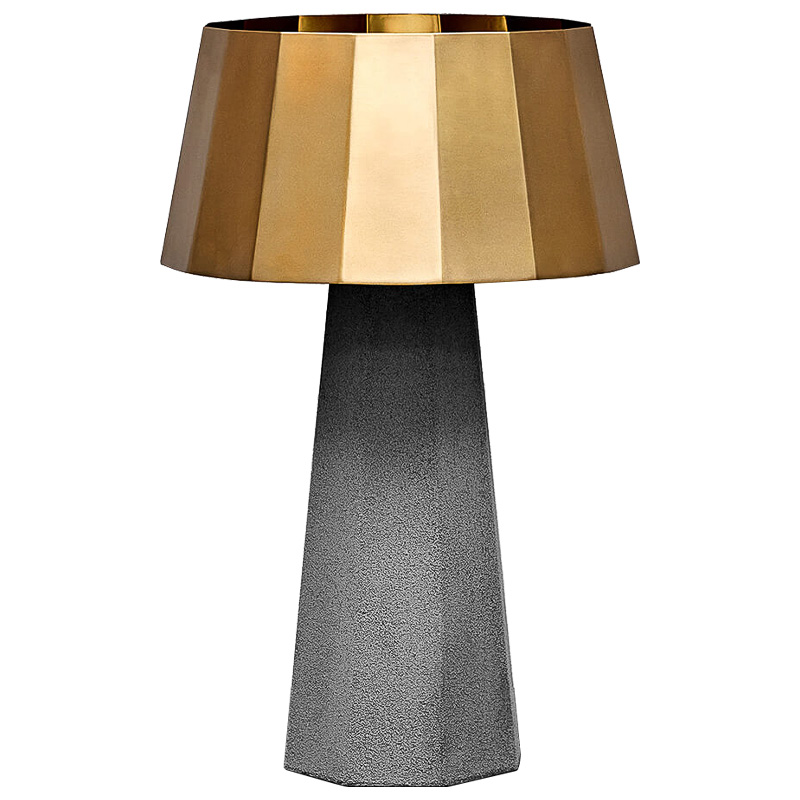 Настольная лампа Noe Concrete table lamp Серый Золотой Настольная лампа Noe Concrete table lamp Серый Золотой в Челябинске | Loft Concept