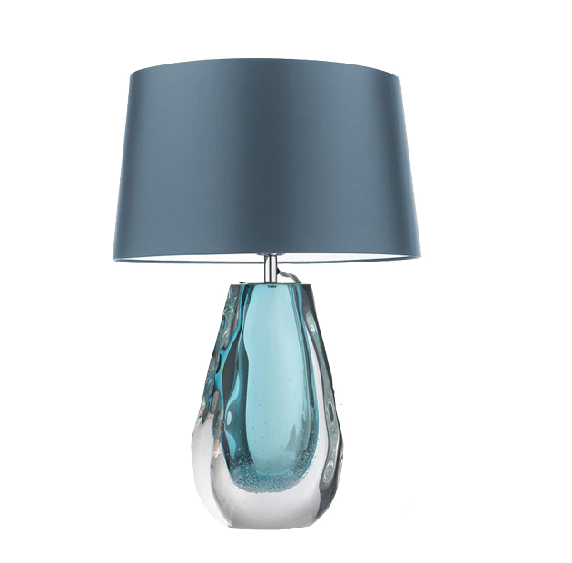 Настольная лампа Anya Peacock Table Lamp Хром Прозрачный Голубой Настольная лампа Anya Peacock Table Lamp Хром Прозрачный Голубой в Челябинске | Loft Concept