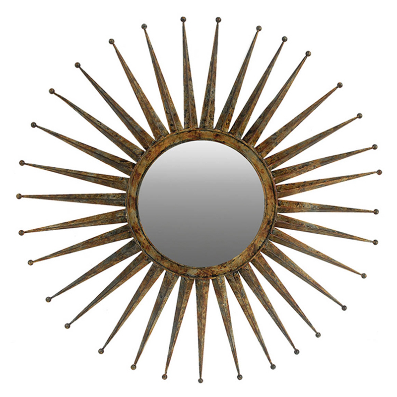 Зеркало-солнце Matahari Mirror Винтажное Темное Золото Зеркало-солнце Matahari Mirror Винтажное Темное Золото в Челябинске | Loft Concept