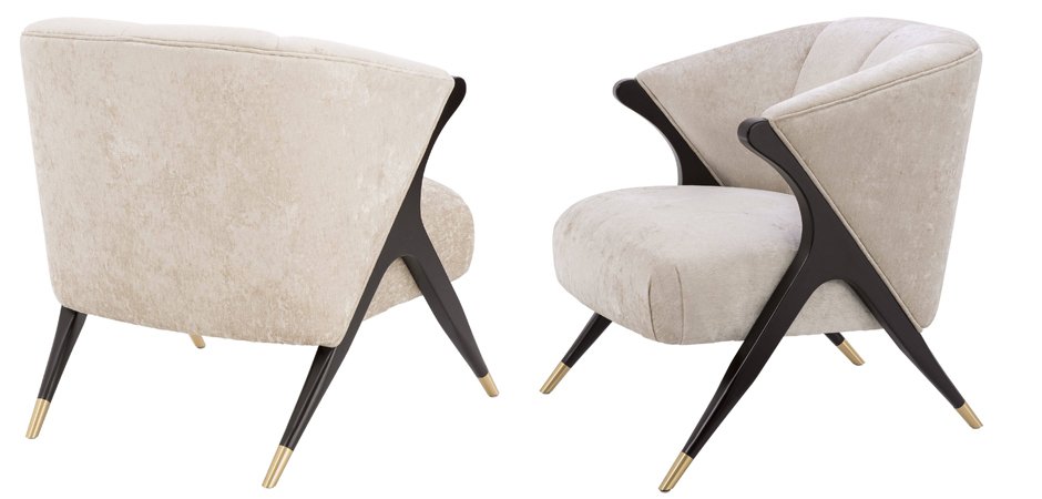 Кресло Eichholtz Chair Pavone White Кресло Eichholtz Chair Pavone White - Loft-Concept в Челябинске