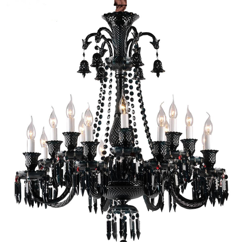 Люстра BACCARAT Zenith Midnight Chandelier 18 Черный Люстра BACCARAT Zenith Midnight Chandelier 18 Черный в Челябинске | Loft Concept