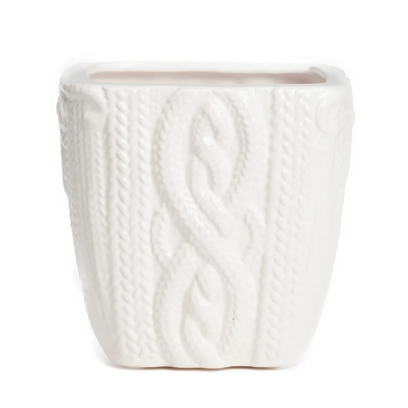 Ваза Knitted Pattern Белый Ваза Knitted Pattern Белый в Челябинске | Loft Concept