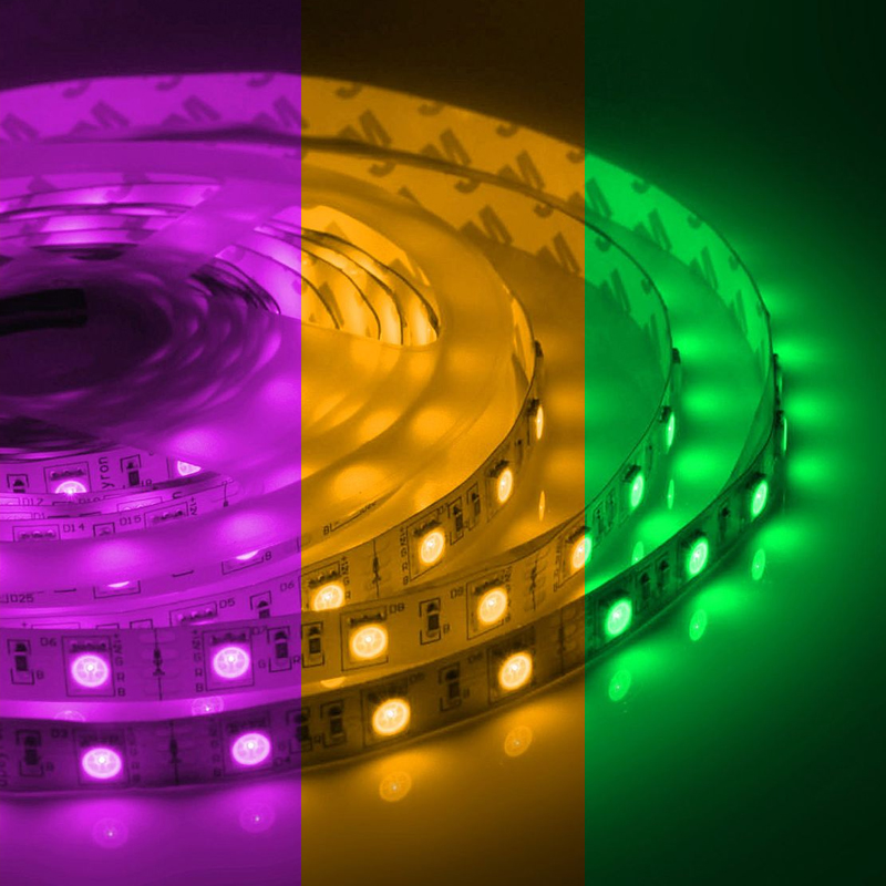 Светодиодная лента 7,2W/m 30LED/m 5050SMD разноцветная 3M Белый Светодиодная лента 7,2W/m 30LED/m 5050SMD разноцветная 3M Белый в Челябинске | Loft Concept