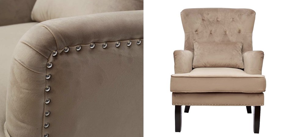 Кресло Stony Brook Chair Beige Кресло Stony Brook Chair Beige - Loft-Concept в Челябинске