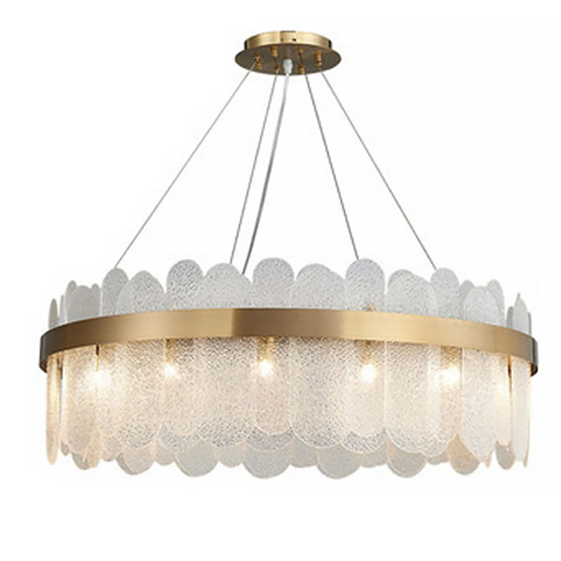 Люстра Blount Chandelier Raised Латунь Прозрачный Люстра Blount Chandelier Raised Латунь Прозрачный в Челябинске | Loft Concept