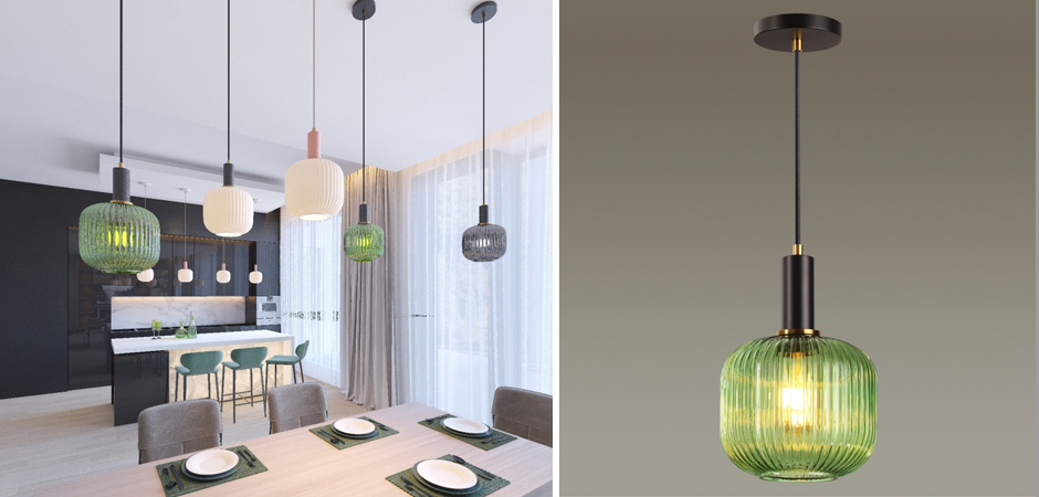 Подвесной светильник Ferm Living chinese lantern Green Подвесной светильник Ferm Living chinese lantern Green - Loft-Concept в Челябинске
