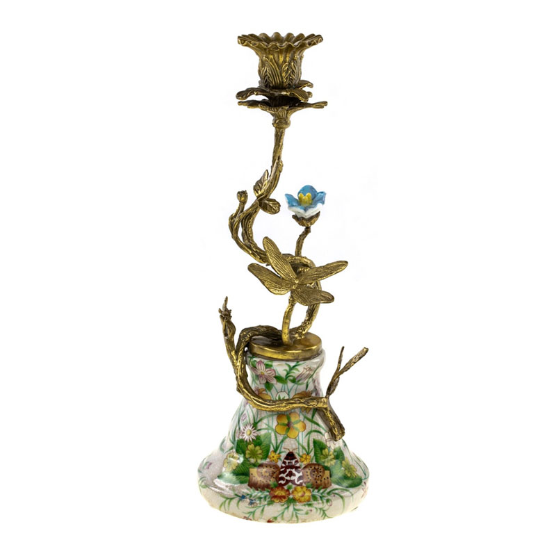 Подсвечник Curly Flower Bronze Мульти Бронза Подсвечник Curly Flower Bronze Мульти Бронза в Челябинске | Loft Concept