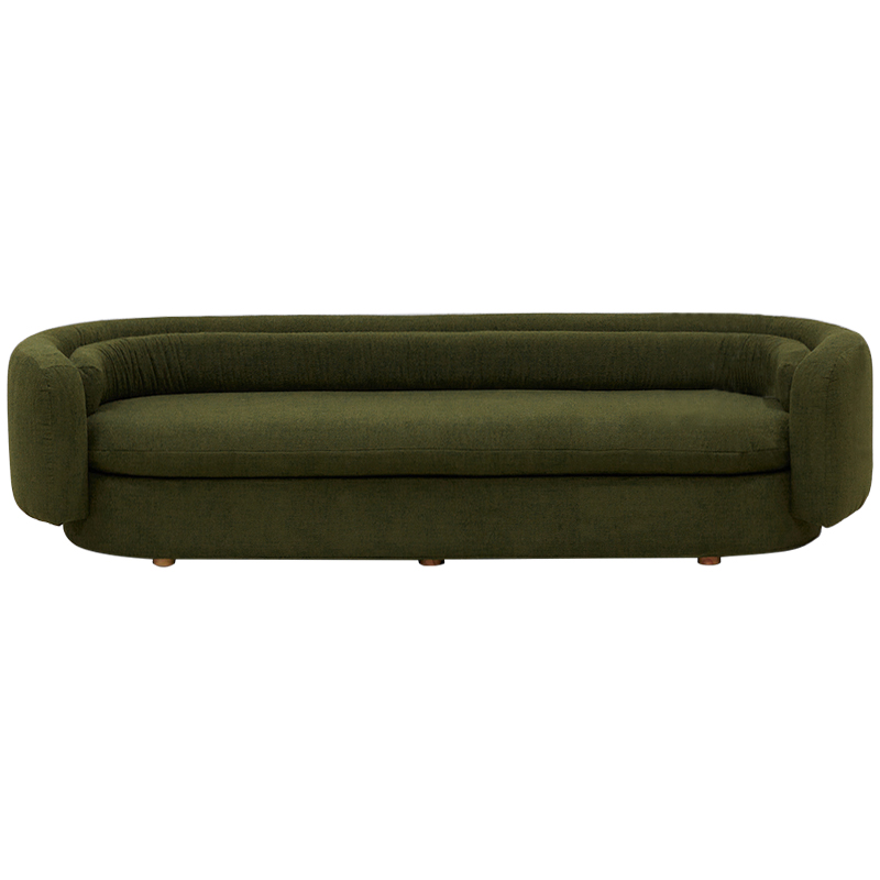 Диван Everard Green Sofa Зеленый Коричневый Диван Everard Green Sofa Зеленый Коричневый в Челябинске | Loft Concept