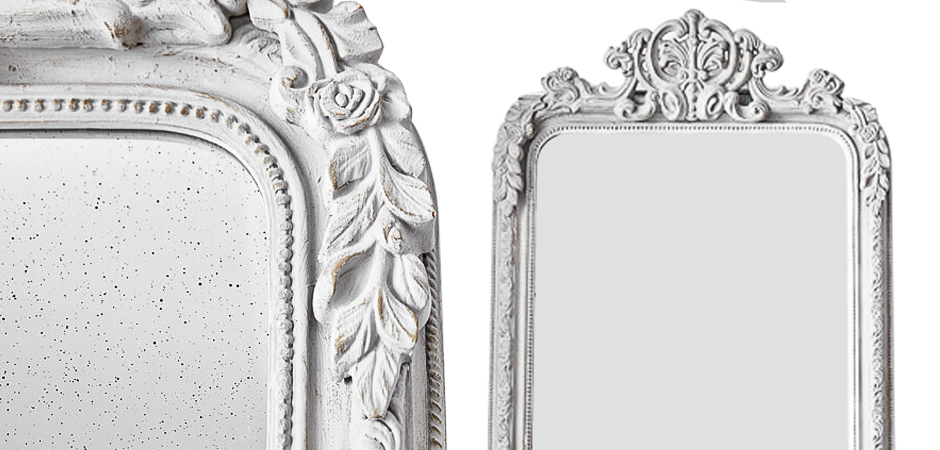 Зеркало Aged White Mirror Зеркало Aged White Mirror - Loft-Concept в Челябинске