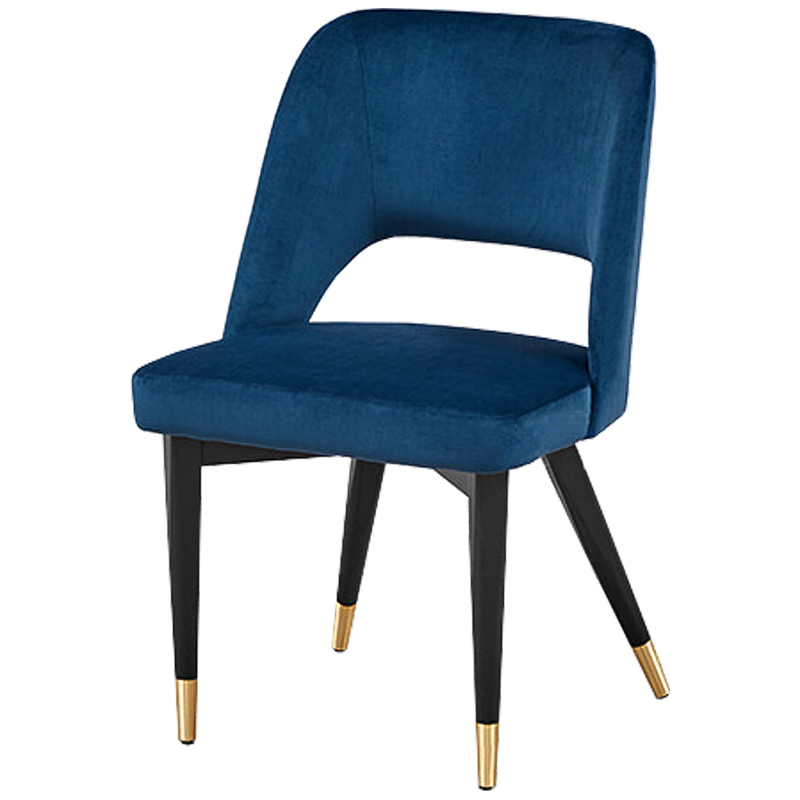 Стул Neasan Stool blue Черный Синий Латунь Стул Neasan Stool blue Черный Синий Латунь в Челябинске | Loft Concept