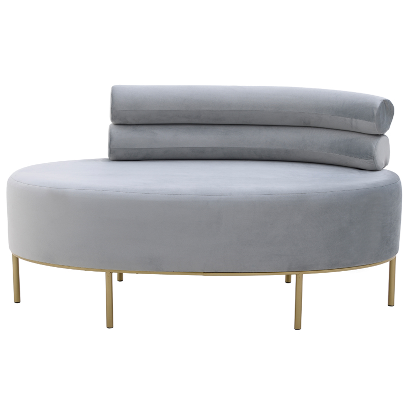 Кушетка Fening Lounge Gray Светло-серый Золотой Кушетка Fening Lounge Gray Светло-серый Золотой в Челябинске | Loft Concept