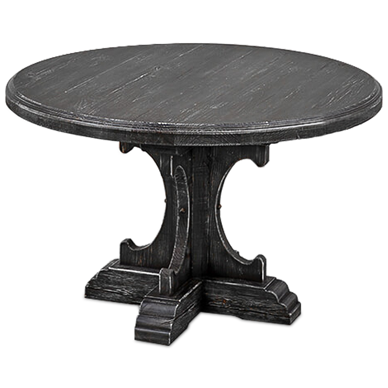 Обеденный стол Aegeon Dinner Table Винтажный черный Обеденный стол Aegeon Dinner Table Винтажный черный в Челябинске | Loft Concept