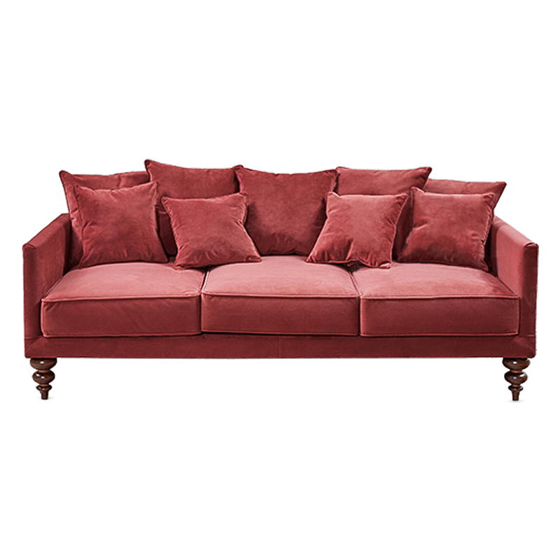 Диван Graceful Details Sofa Crimson Коричневый Малиновый (Crimson) Диван Graceful Details Sofa Crimson Коричневый Малиновый (Crimson) в Челябинске | Loft Concept