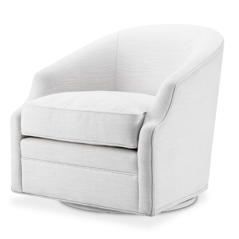 Кресло Eichholtz Swivel Chair Gustav Белый Кресло Eichholtz Swivel Chair Gustav Белый в Челябинске | Loft Concept