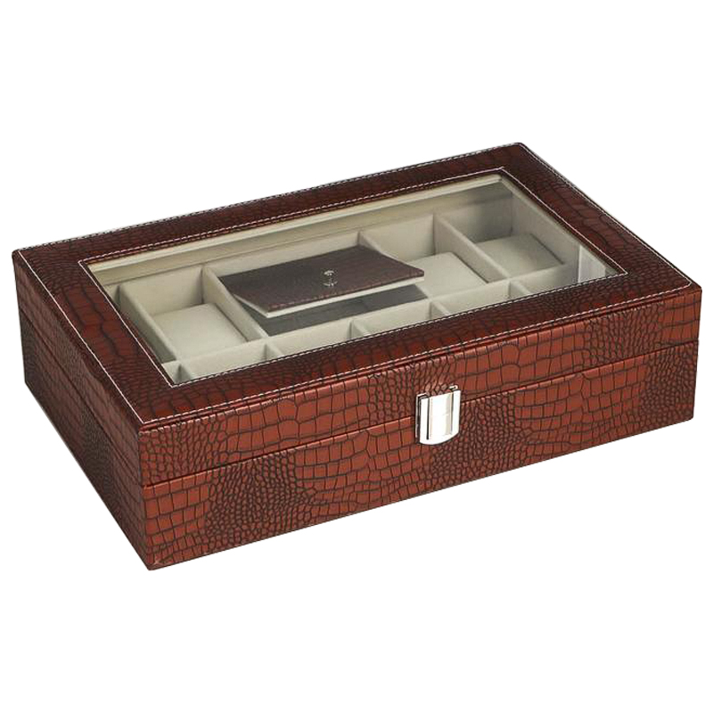Шкатулка для часов Eyre Watch Box Коричневый Бежевый в Челябинске | Loft Concept 