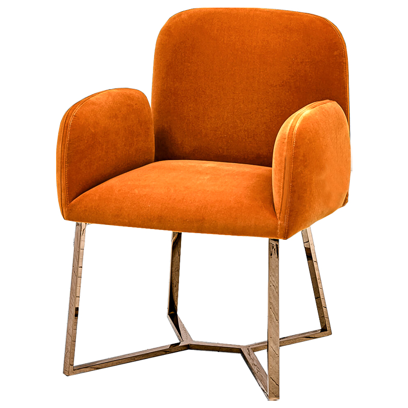 Стул Clifford Stool Orange Оранжевый Розовое золото Стул Clifford Stool Orange Оранжевый Розовое золото в Челябинске | Loft Concept