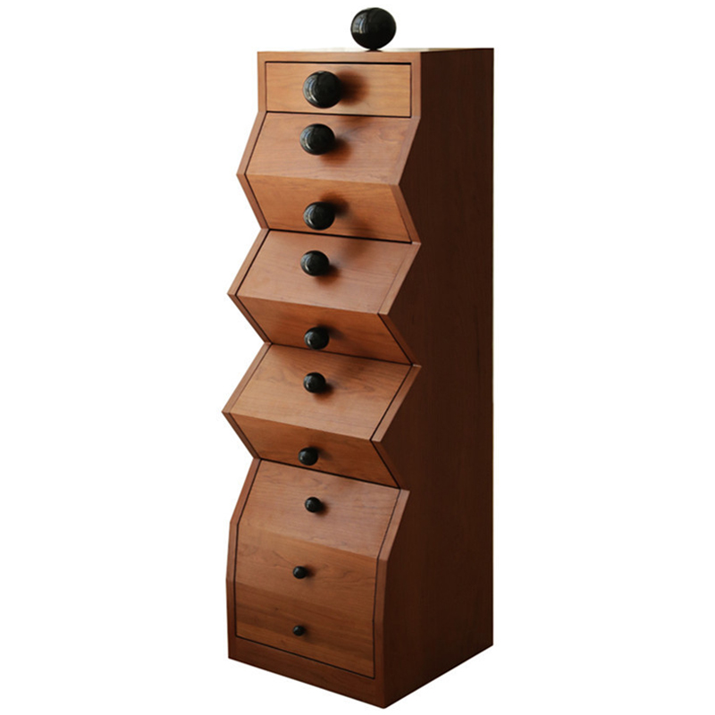 Комод Garton Wooden Forms Chest Of Drawers Коричневый Черный Комод Garton Wooden Forms Chest Of Drawers Коричневый Черный в Челябинске | Loft Concept