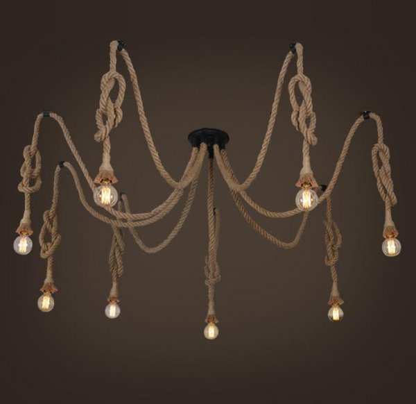 Подвесной светильник Rope Octopus Подвесной светильник Rope Octopus в Челябинске | Loft Concept