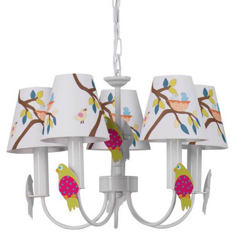Люстра Сolored Nestlings Chandelier Мульти Белый Люстра Сolored Nestlings Chandelier Мульти Белый в Челябинске | Loft Concept