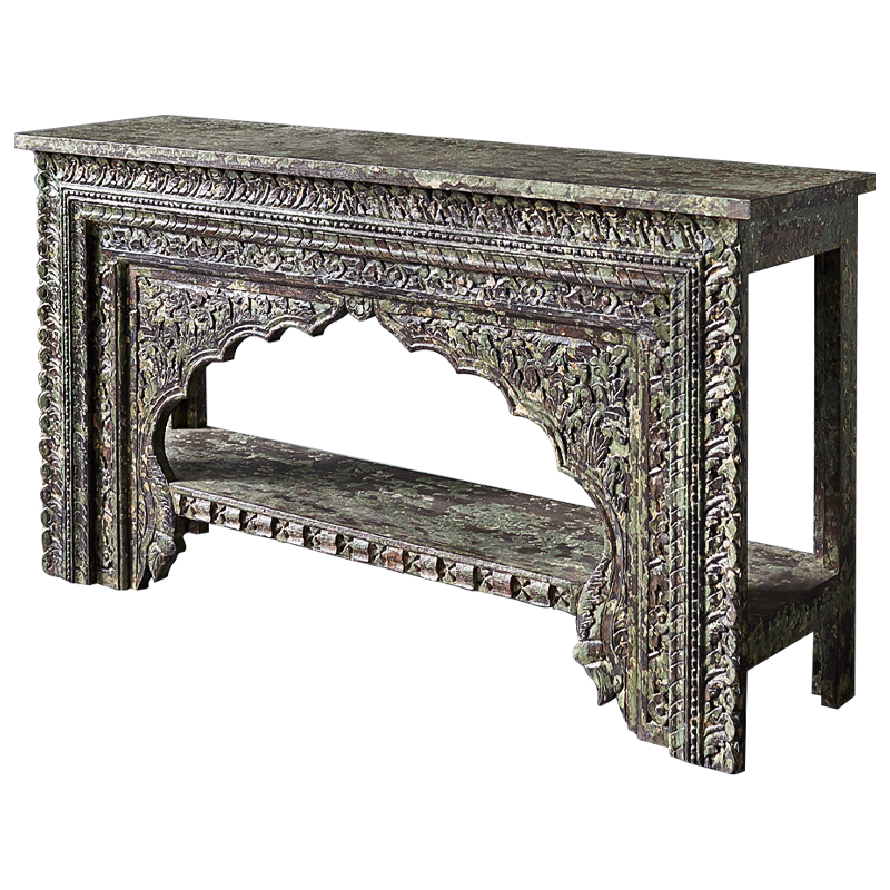 Консоль Manju Console Античный зеленый в Челябинске | Loft Concept 