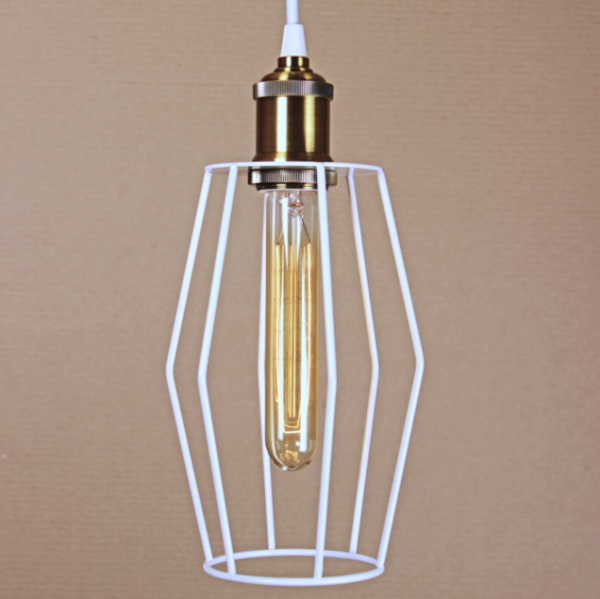 Подвесной светильник Wire Cage Pendant Spauk White Белый Подвесной светильник Wire Cage Pendant Spauk White Белый в Челябинске | Loft Concept