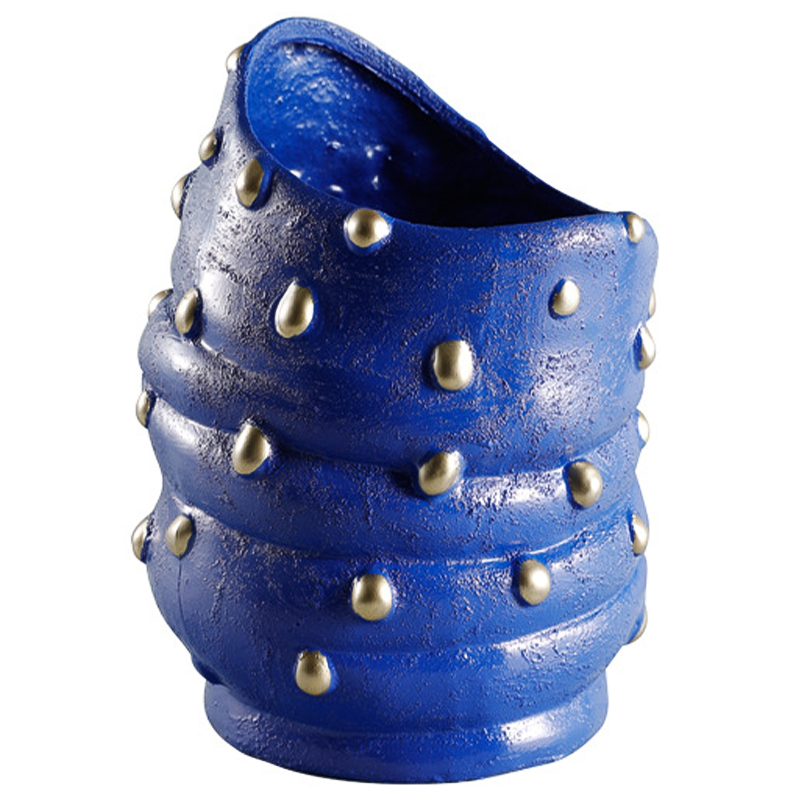 Ваза Molecule Collection Vase Blue Gold Синий Золотой Ваза Molecule Collection Vase Blue Gold Синий Золотой в Челябинске | Loft Concept