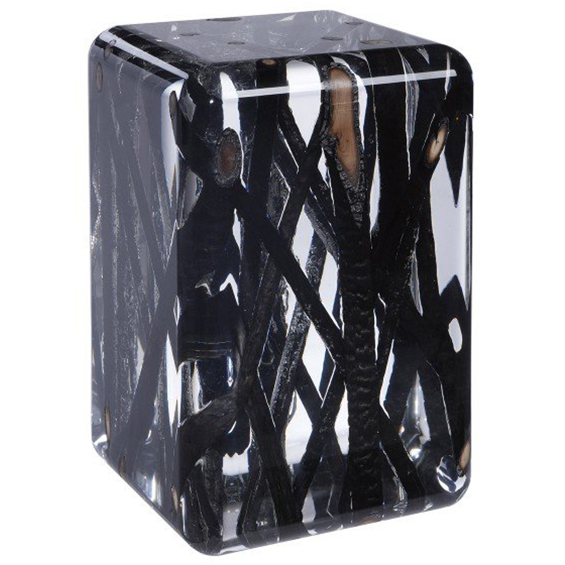 Дизайнерский Стол KISIMI ICE burned Occasional table Прозрачный Черный Дизайнерский Стол KISIMI ICE burned Occasional table Прозрачный Черный в Челябинске | Loft Concept