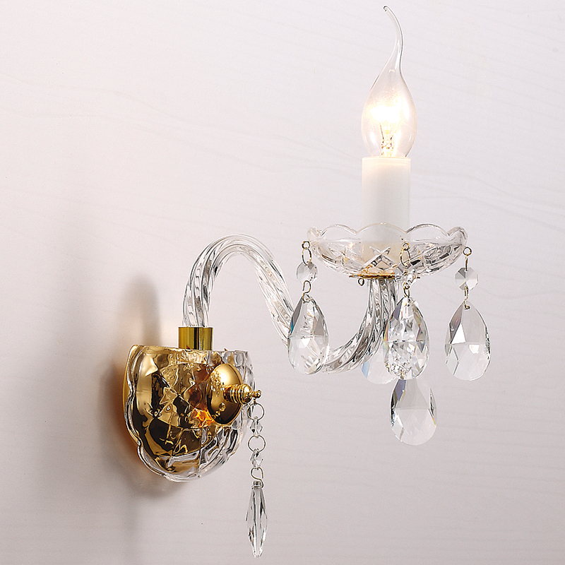 Бра Melisa Sconce One Глянцевое золото Прозрачный Бра Melisa Sconce One Глянцевое золото Прозрачный в Челябинске | Loft Concept