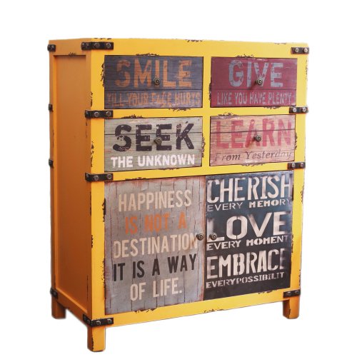 Комод Container Give a smile Желтый Мульти Комод Container Give a smile Желтый Мульти в Челябинске | Loft Concept