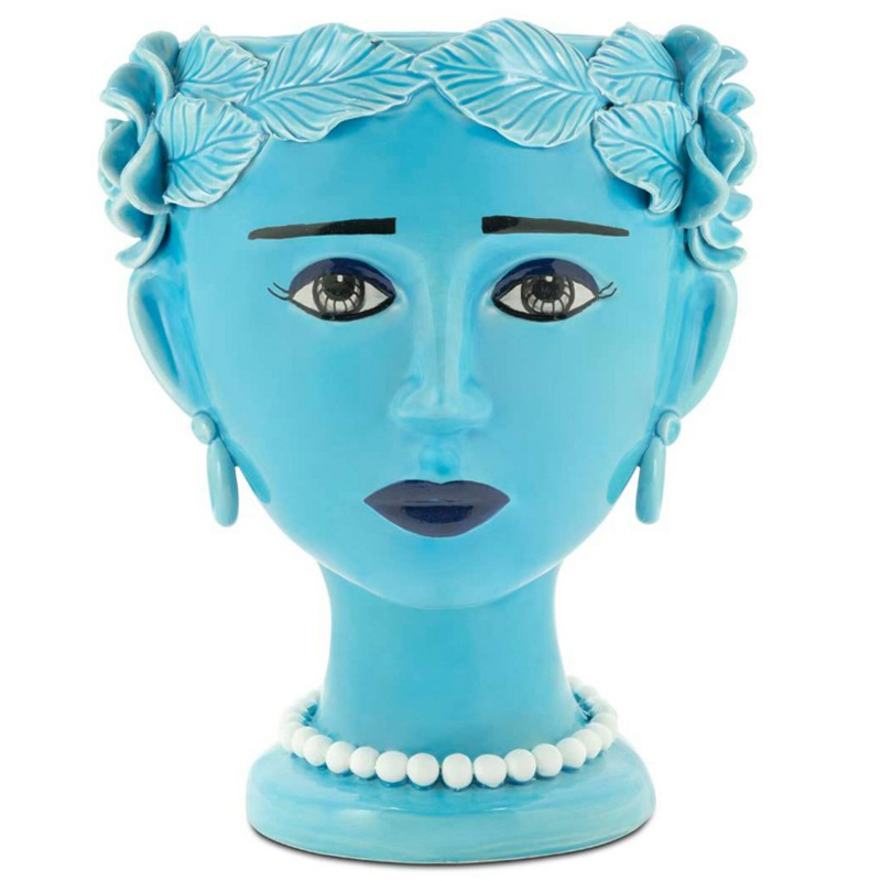 Ваза Vase Selva Blissful Turquoise Бирюзовый в Челябинске | Loft Concept 
