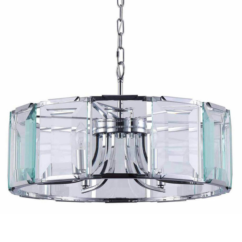 Люстра Harlow Crystal Round Chandelier chrome 6 Хром Люстра Harlow Crystal Round Chandelier chrome 6 Хром в Челябинске | Loft Concept