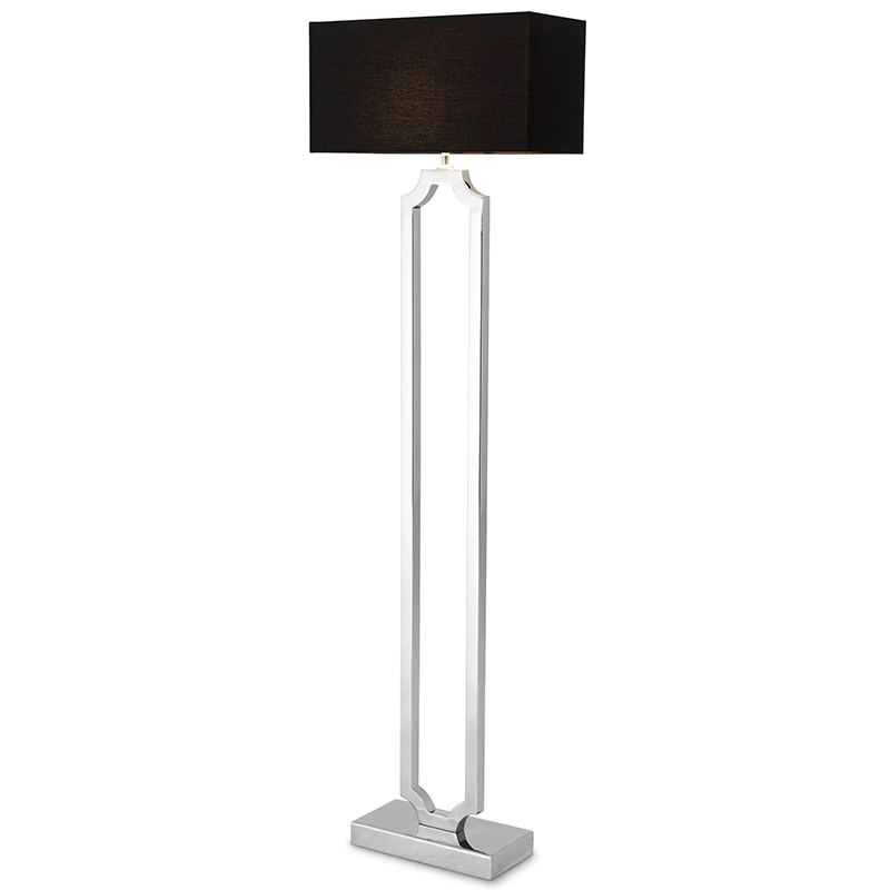 Торшер Eichholtz Floor Lamp Sterlington Никель Черный Торшер Eichholtz Floor Lamp Sterlington Никель Черный в Челябинске | Loft Concept