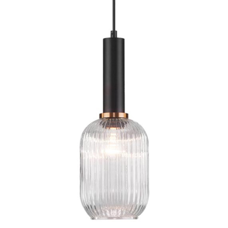 Светильник Ferm Living chinese lantern Сlear II Прозрачное Стекло Черный Светильник Ferm Living chinese lantern Сlear II Прозрачное Стекло Черный в Челябинске | Loft Concept