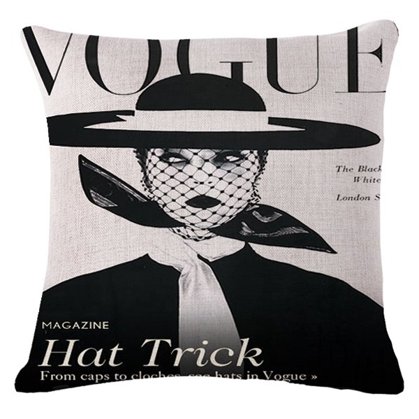 Декоративная подушка VOGUE II Черно-белый Декоративная подушка VOGUE II Черно-белый в Челябинске | Loft Concept