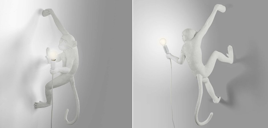 Бра Seletti The Monkey Lamp Hanging Version Right Бра Seletti The Monkey Lamp Hanging Version Right - Loft-Concept в Челябинске