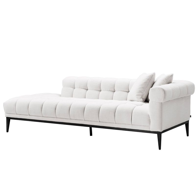 Кушетка Eichholtz Lounge Sofa Aurelio Right Белый Черный Кушетка Eichholtz Lounge Sofa Aurelio Right Белый Черный в Челябинске | Loft Concept
