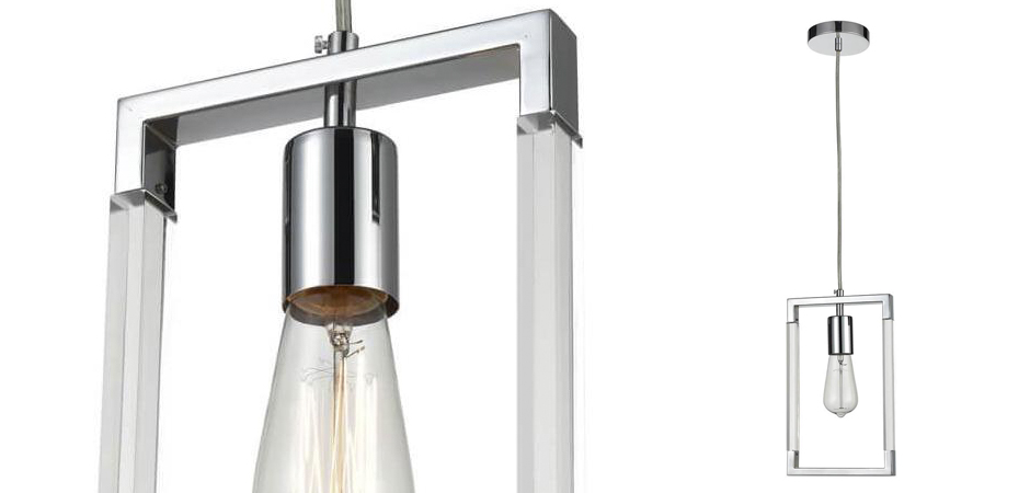 Подвесной светильник Transparent Strips Chromium One Подвесной светильник Transparent Strips Chromium One - Loft-Concept в Челябинске