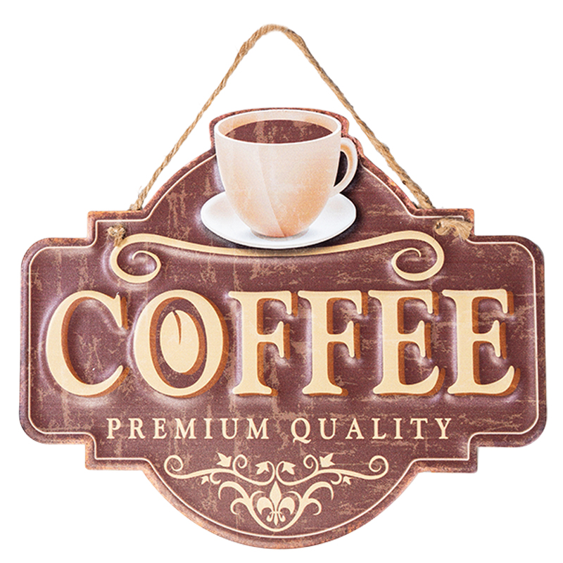 Аксессуар на стену Coffee Premium Quality II Коричневый винтаж Аксессуар на стену Coffee Premium Quality II Коричневый винтаж в Челябинске | Loft Concept