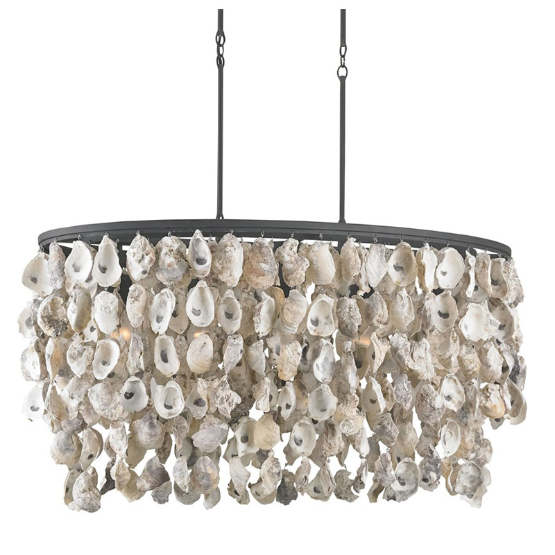 Люстра из натуральных ракушек Stillwater Oval Chandelier Люстра из натуральных ракушек Stillwater Oval Chandelier в Челябинске | Loft Concept