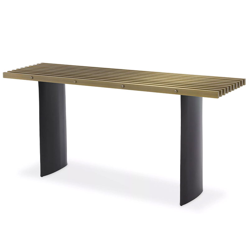 Консоль Eichholtz Console Table Vauclair Латунь Черный Консоль Eichholtz Console Table Vauclair Латунь Черный в Челябинске | Loft Concept