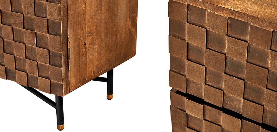 Комод в стиле Лофт Cells Wood Commode Комод в стиле Лофт Cells Wood Commode - Loft-Concept в Челябинске
