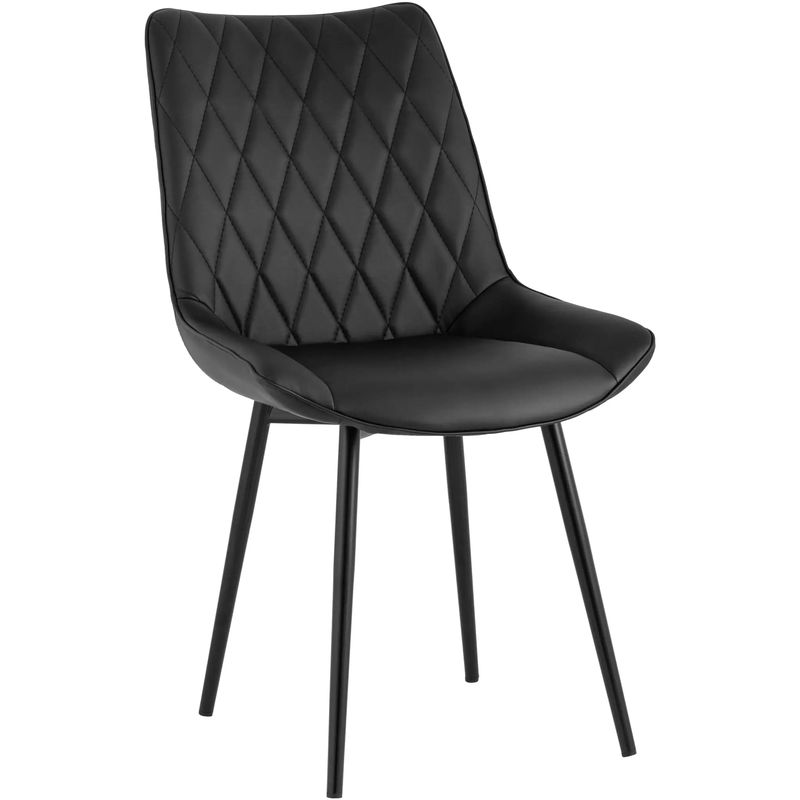 Стул Seoul S Chair Черная Экокожа Черный Стул Seoul S Chair Черная Экокожа Черный в Челябинске | Loft Concept