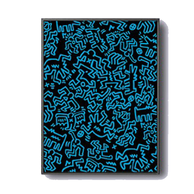 Постер Keith Haring 7 Черный Синий Постер Keith Haring 7 Черный Синий в Челябинске | Loft Concept