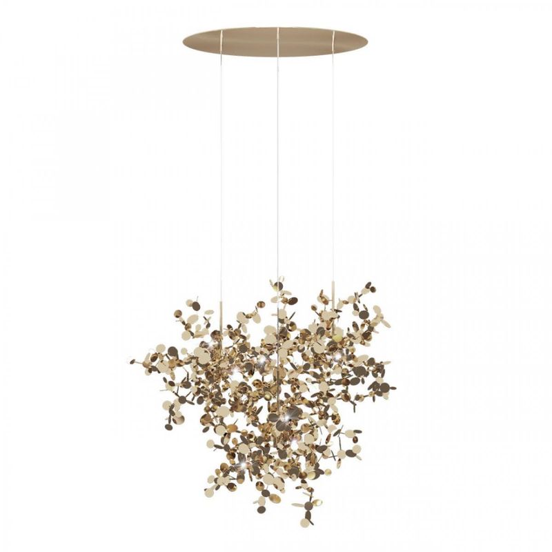 Люстра Terzani Argent Suspension Gold Pendant lamp диаметр 85 Золотой Люстра Terzani Argent Suspension Gold Pendant lamp диаметр 85 Золотой в Челябинске | Loft Concept