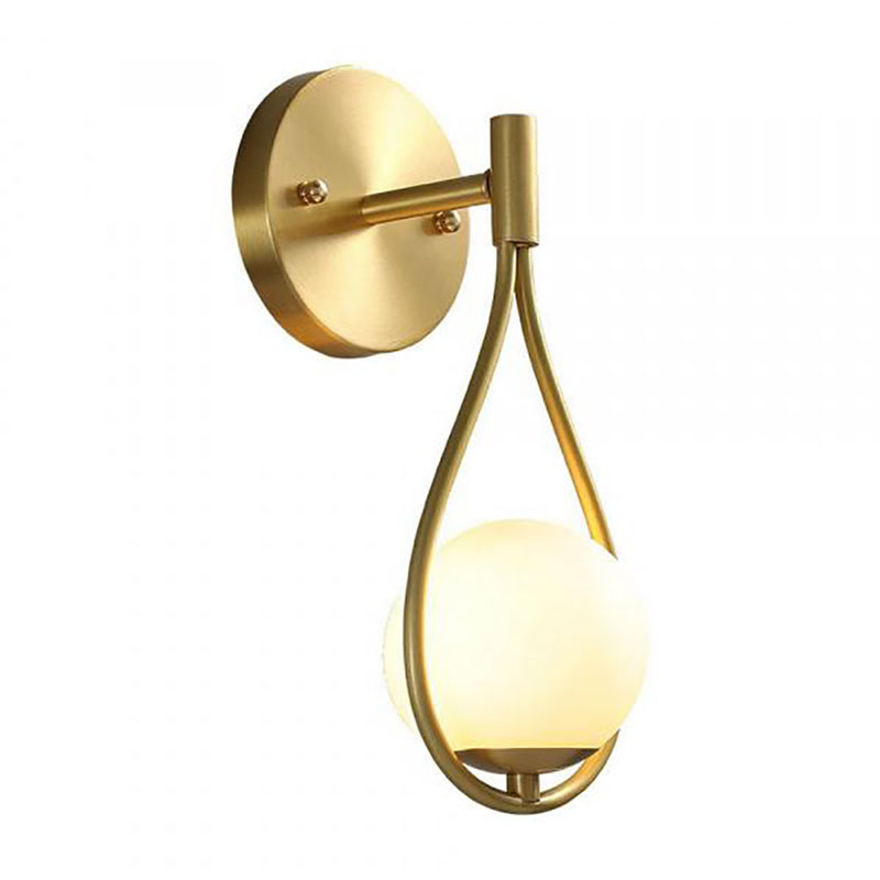 Бра Drop Pearls с Плафоном Gold Золотой Белый Бра Drop Pearls с Плафоном Gold Золотой Белый в Челябинске | Loft Concept