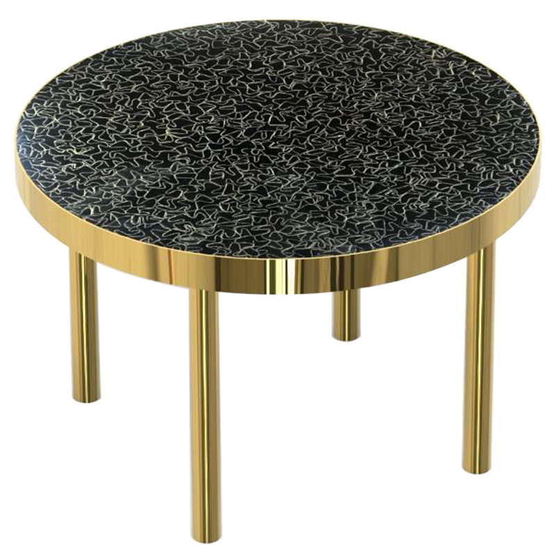 Журнальный столик BLACK BRASS Черный Латунь Журнальный столик BLACK BRASS Черный Латунь в Челябинске | Loft Concept