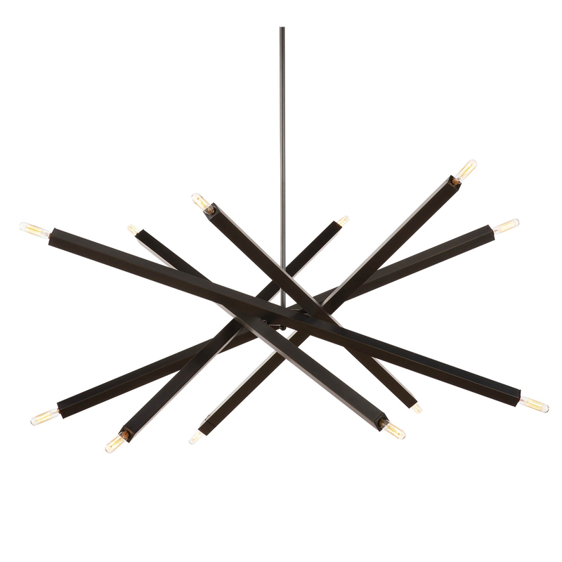 Люстра Blathmac Black Chandelier Черный Люстра Blathmac Black Chandelier Черный в Челябинске | Loft Concept
