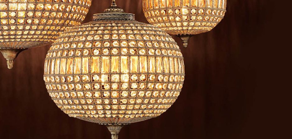 Люстра Chandelier Kasbah Oval M Brass Люстра Chandelier Kasbah Oval M Brass - Loft-Concept в Челябинске