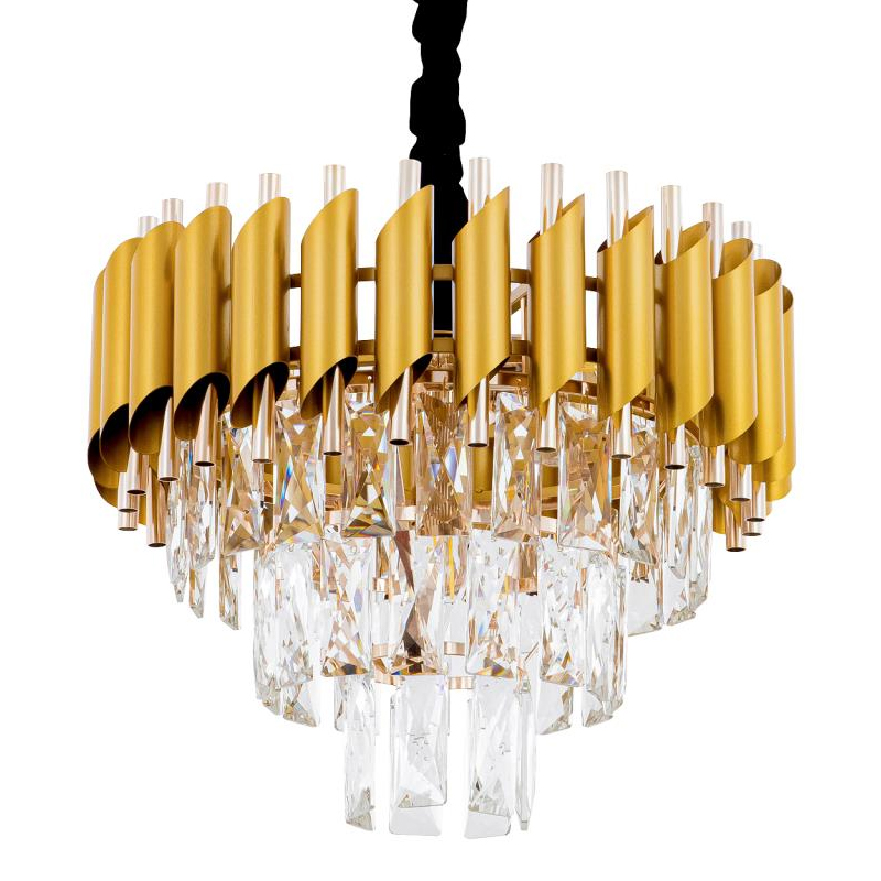 Многоярусная люстра Empire Crystal Gold&Silver Серебряный Золотой Многоярусная люстра Empire Crystal Gold&Silver Серебряный Золотой в Челябинске | Loft Concept